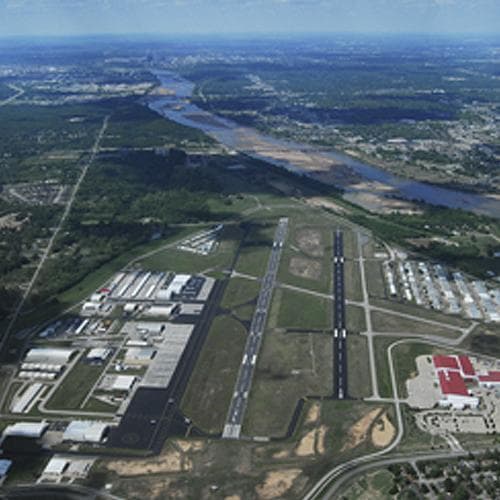 Tulsa Riverside Airport map